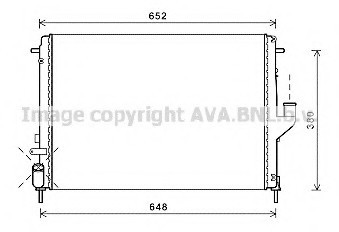 RTA2478 AVA COOLING Радиатор охлаждения двигателя (RTA2478) AVA