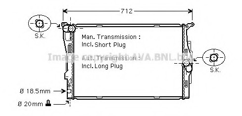 BWA2292 AVA COOLING Автодеталь BWA2292 AVA