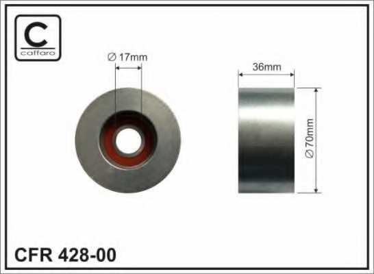 42800 CAFFARO Ролик натяжника