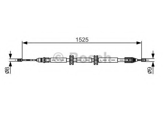 1987482142 BOSCH Трос ручного