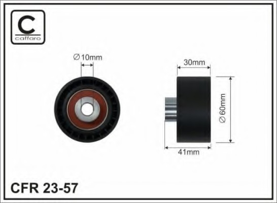 2357 CAFFARO Ролик направ. ГРМ