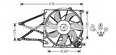 OL7524 AVA COOLING Автодеталь OL7524 AVA