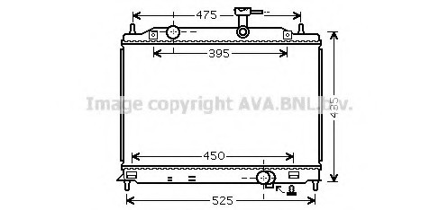 HY2170 AVA COOLING Радіатор охолодження двигуна Hyundai Accent III 1,5D AT (HY2170) AVA