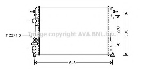 RTA2266 AVA COOLING Радиатор RTA2266 AVA