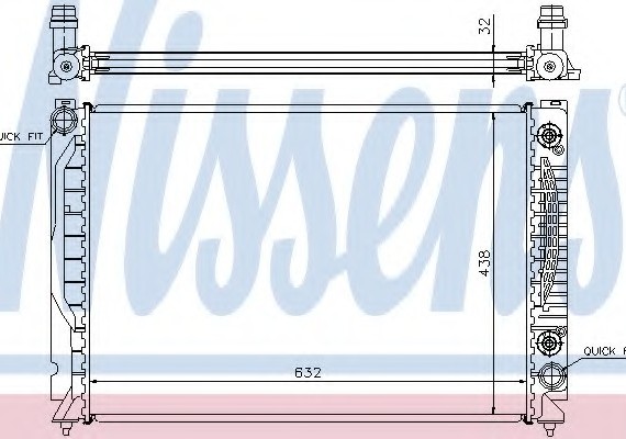 60316 NISSENS (Дания) РАДИАТОР Охлаждения