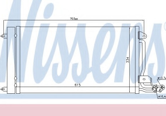 940093 NISSENS (Дания) РАДИАТОР Охлаждения