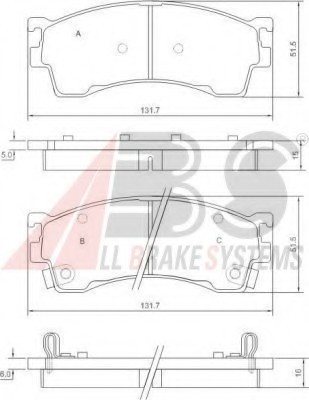 37187 ABS Колодки 37187 A.B.S.