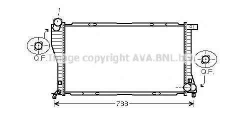 BW2234 AVA COOLING Радиатор BW2234 AVA