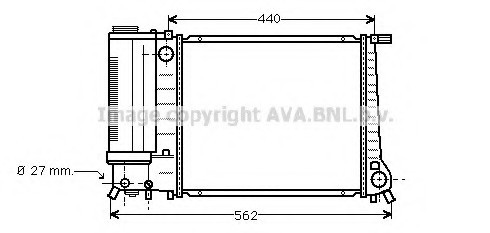 Радіатор BW2081 AVA