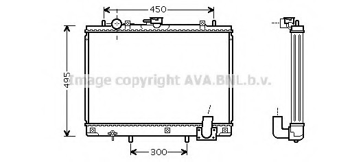 MT2161 AVA COOLING Радиатор MT2161 AVA