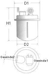 L214606 CHAMPION фільтр паливний