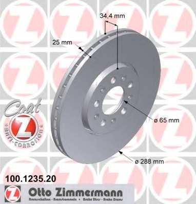 100123520 Zimmermann Гальмiвнi диски
