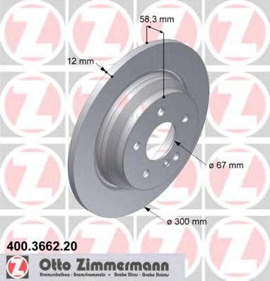 400366220 Zimmermann Гальмiвнi диски