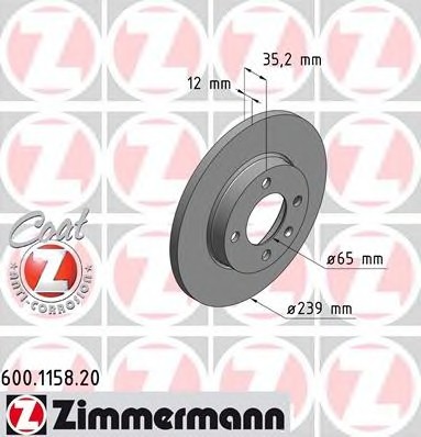 600115820 Zimmermann Гальмiвнi диски