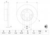 0986478063 BOSCH Гальмівний диск передній (вентил).) FIAT Uno, Regata, Ritmo; SEAT Ibiza (227*10,8) 0986478063 BOSCH (фото 5)