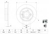 0986478421 BOSCH Тормозной диск задний VW Sharan; SEAT Alhambra; FORD Galaxy 0986478421 BOSCH (фото 5)