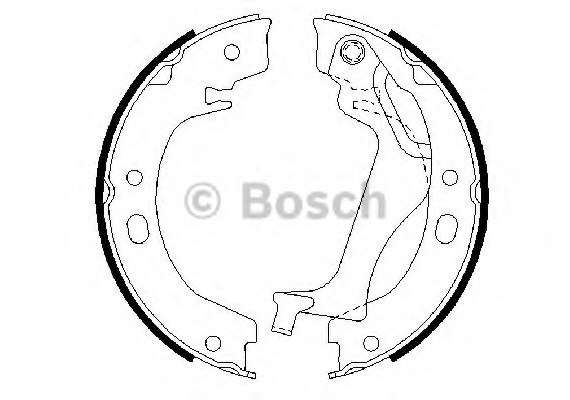 0986487713 BOSCH Тормозные колодки барабанні TOYOTA Corolla 0986487713 BOSCH