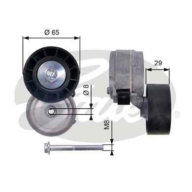 T38364 GATES Натягувач допоміжних агрегатів T38364 GATES