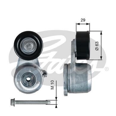 T39360 GATES Натяжитель вспомогательных агрегатов T39360 GATES