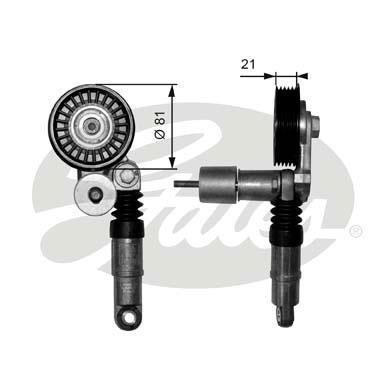 T38306 GATES Натягувач допоміжних агрегатів T38306 GATES