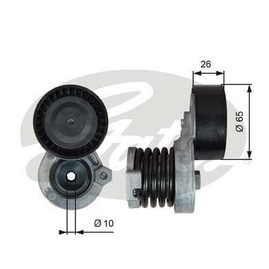 T39340 GATES Натяжитель вспомогательных агрегатов T39340 GATES