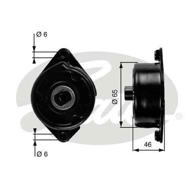 T39006 GATES Натяжитель вспомогательных агрегатов T39006 GATES