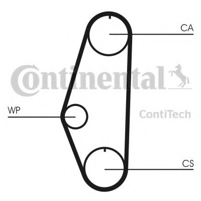 CT629WP1 CONTINENTAL (Германия) Ремінь ГРМ (комплект) + помпа CT629WP1 CONTITECH