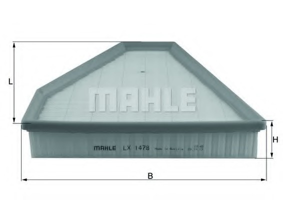LX 1478 MAHLE Фільтр забору повітря