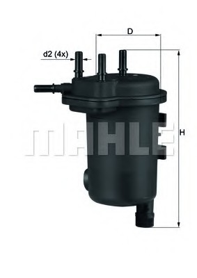 Фото фільтр палива KL 633D MAHLE KL 633D MAHLE Фільтр палива