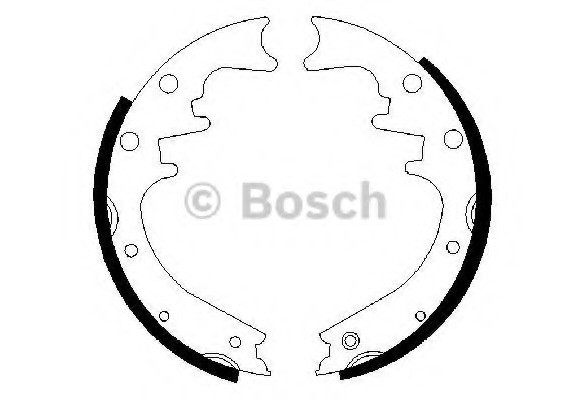 0986487529 BOSCH Тормозные колодки барабанні 0986487529 BOSCH