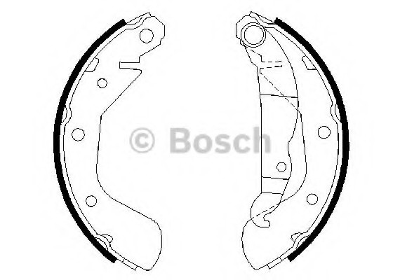 Тормозные колодки барабанні 0986487613 BOSCH