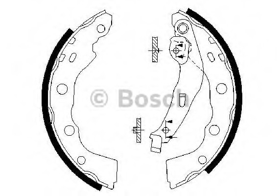 0986487577 BOSCH Тормозные колодки барабанні 0986487577 BOSCH