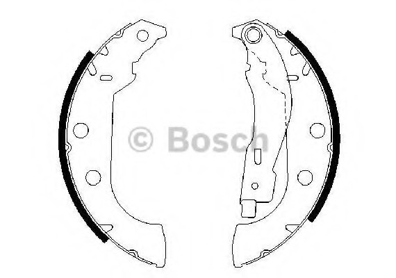 Фото тормозные колодки барабанные 0986487567 BOSCH 0986487567 BOSCH 0986487567 BOSCH Тормозные колодки барабанные 0986487567 BOSCH