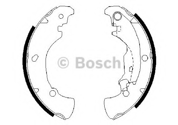 Тормозные колодки барабанні 0986487560 BOSCH