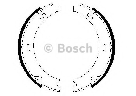 0986487344 BOSCH Тормозные колодки барабанные 0986487344 BOSCH