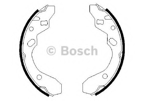Тормозные колодки барабанные 0986487417 BOSCH