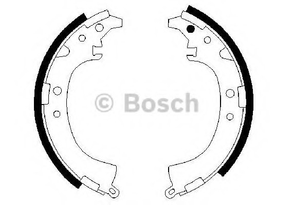 0986487424 BOSCH Тормозные колодки барабанні 0986487424 BOSCH
