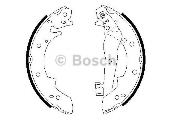 0986487013 BOSCH Тормозные колодки барабанные 0986487013 BOSCH