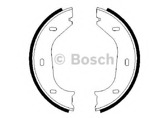 0986487202 BOSCH Тормозные колодки барабанні 0986487202 BOSCH