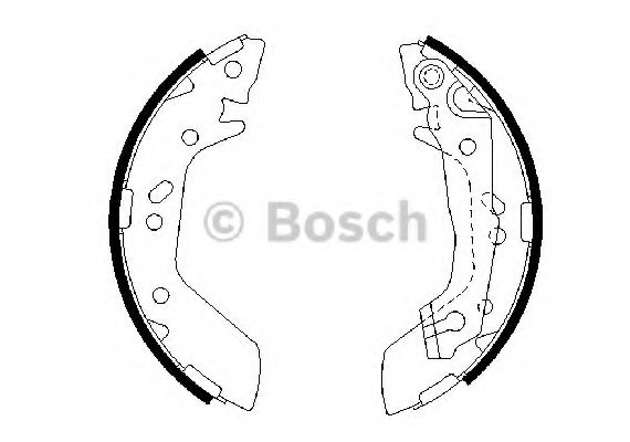 0986487655 BOSCH Тормозные колодки барабанные 0986487655 BOSCH