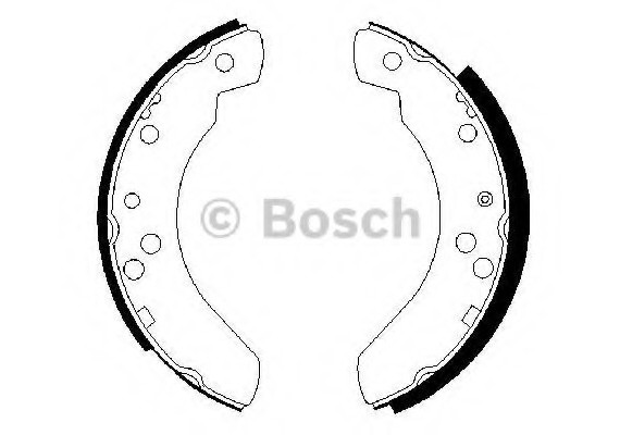 Тормозные колодки барабанні 0986487242 BOSCH