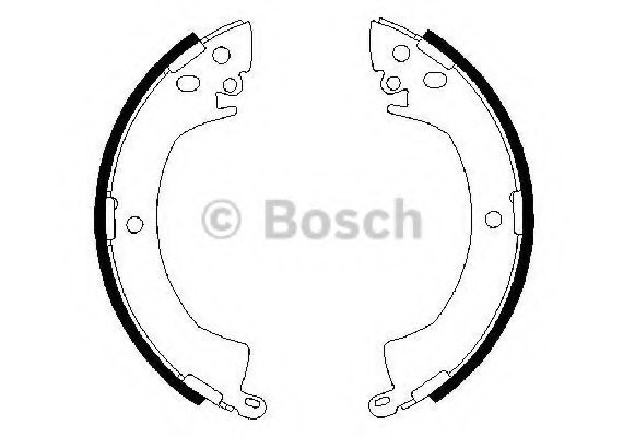 Тормозные колодки барабанные 0986487207 BOSCH