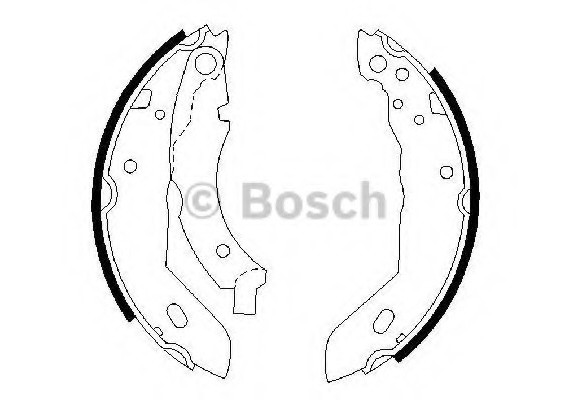 Фото тормозные колодки барабанні 0986487084 BOSCH 0986487084 BOSCH 0986487084 BOSCH Тормозные колодки барабанні 0986487084 BOSCH