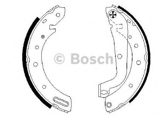 0986487583 BOSCH Тормозные колодки барабанные 0986487583 BOSCH