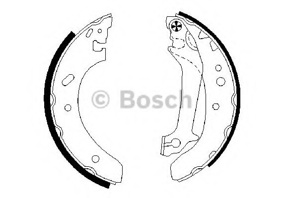 Тормозные колодки барабанні 0986487674 BOSCH