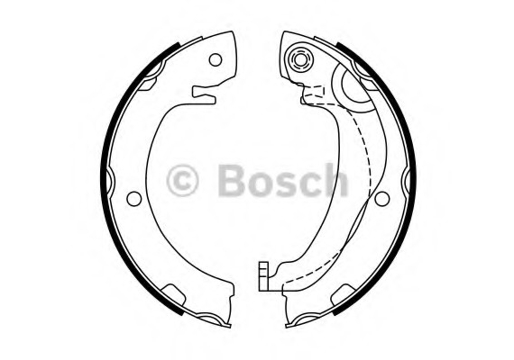 Фото тормозные колодки барабанные 0986487763 BOSCH 0986487763 BOSCH 0986487763 BOSCH Тормозные колодки барабанные 0986487763 BOSCH