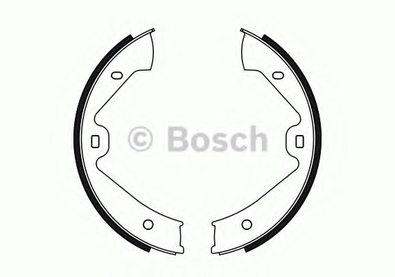 0986487755 BOSCH Тормозные колодки барабанные 0986487755 BOSCH