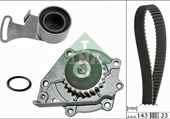 530024230 INA (Germany) Ремінний комплект ГРМ з помпою 530024230 INA