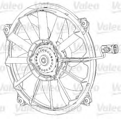 696091 Valeo PHC Вентилятор охлаждения радиатора 696091 VALEO