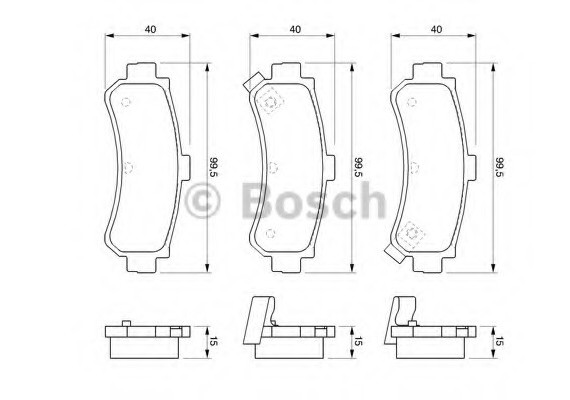 0986424734 BOSCH Тормозные колодки дисковые 0986424734 BOSCH